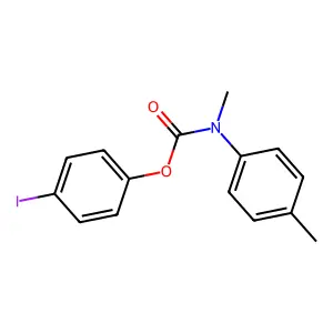 4-iodophenyl N-methyl-N-(4-methylphenyl)carbamate structure