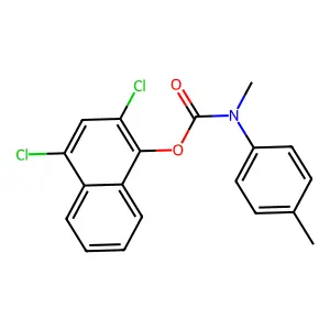 (2,4-dichloronaphthyloxy)-N-methyl-N-(4-methylphenyl)carboxamide structure