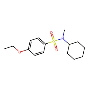N-cyclohexyl-4-ethoxy-N-methylbenzenesulfonamide structure