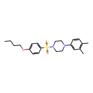 1-(4-Butoxybenzenesulfonyl)-4-(3,4-dimethylphenyl)piperazine structure