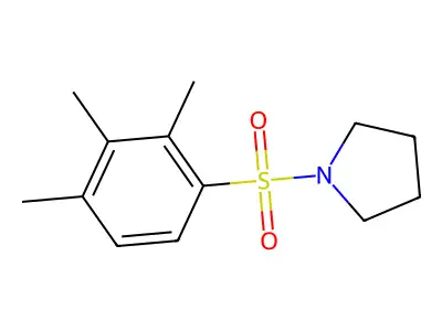 1-(2,3,4-Trimethylphenyl)sulfonylpyrrolidine structure