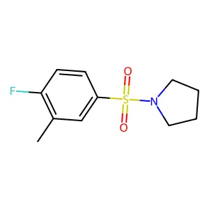1-[(4-Fluoro-3-methylphenyl)sulfonyl]pyrrolidine structure