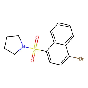 4-Bromo-1-(pyrrolidinylsulfonyl)naphthalene structure