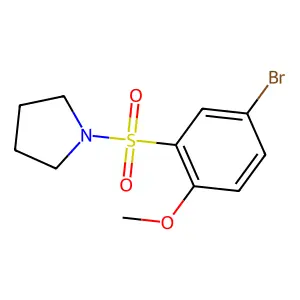 1-(5-Bromo-2-methoxyphenylsulfonyl)pyrrolidine structure