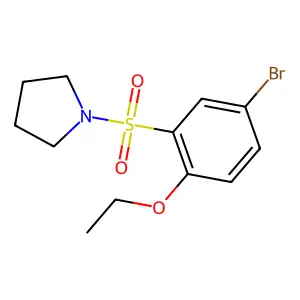 4-Bromo-2-(1-pyrrolidinylsulfonyl)phenyl ethyl ether structure