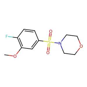 4-(4-Fluoro-3-methoxyphenyl)sulfonylmorpholine structure
