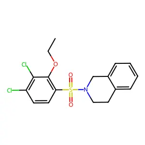 2-((3,4-Dichloro-2-ethoxyphenyl)sulfonyl)-1,2,3,4-tetrahydroisoquinoline structure