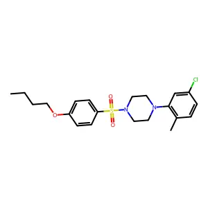 1-(4-Butoxybenzenesulfonyl)-4-(5-chloro-2-methylphenyl)piperazine structure