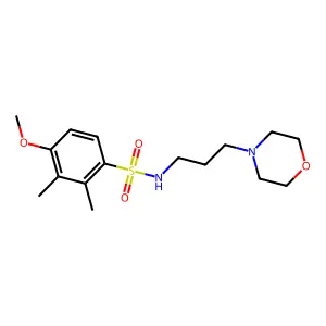 [(4-Methoxy-2,3-dimethylphenyl)sulfonyl](3-morpholin-4-ylpropyl)amine structure