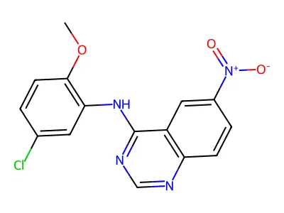 N-(5-chloro-2-methoxyphenyl)-6-nitroquinazolin-4-amine structure