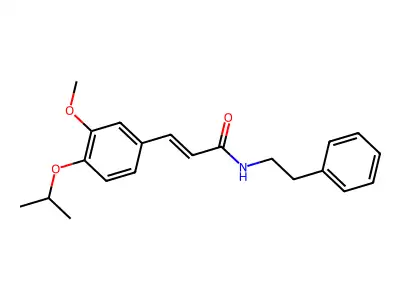 (E)-3-(4-isopropoxy-3-methoxyphenyl)-N-phenethylacrylamide structure