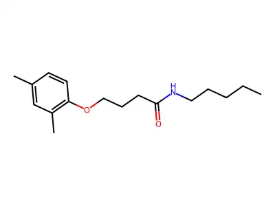 4-(2,4-dimethylphenoxy)-N-pentylbutanamide structure