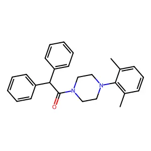1-(4-(2,6-Dimethylphenyl)piperazin-1-yl)-2,2-diphenylethanone structure