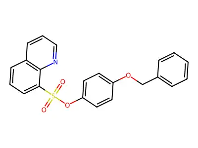 4-(Benzyloxy)phenyl 8-quinolinesulfonate structure
