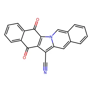 5,14-Dioxo-5,14-dihydrobenzo[5,6]indolo[1,2-b]isoquinoline-13-carbonitrile structure