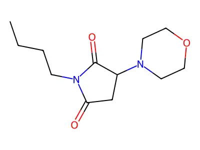 1-Butyl-3-morpholin-4-ylpyrrolidine-2,5-dione structure