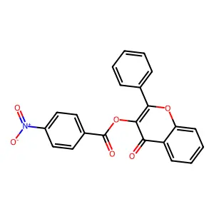 3-(4-Nitro benzoyloxy) flavone structure