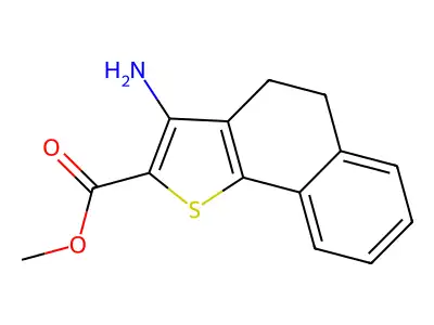 Methyl 3-amino-4,5-dihydronaphtho[1,2-b]thiophene-2-carboxylate structure