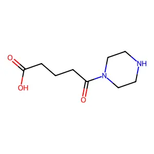 5-Oxo-5-(piperazin-1-yl)pentanoic acid structure