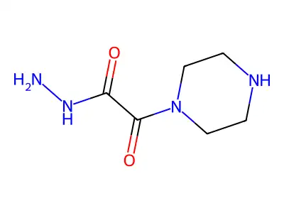 2-Oxo-2-(piperazin-1-yl)acetohydrazide structure