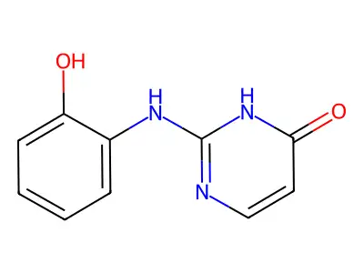 2-(2-hydroxyanilino)-1H-pyrimidin-6-one structure