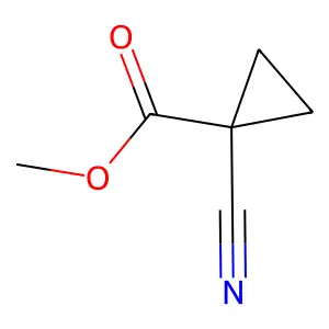 Methyl 1-cyanocyclopropane-1-carboxylate structure