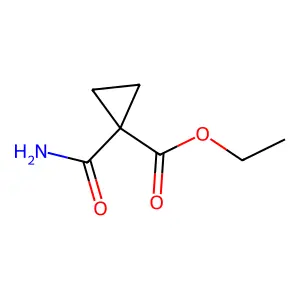 Ethyl 1-carbamoylcyclopropane-1-carboxylate structure