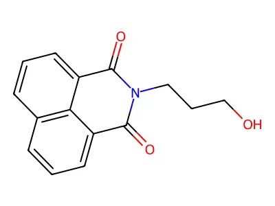 2-(3-hydroxypropyl)-1H-benzo[de]isoquinoline-1,3(2H)-dione structure