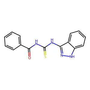 N-(1H-indazol-3-ylcarbamothioyl)benzamide structure