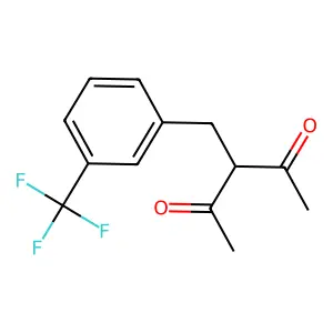 3-[3-(Trifluoromethyl)benzyl]-2,4-pentanedione structure