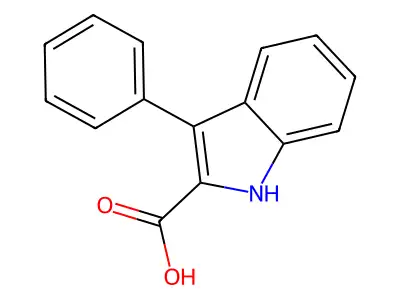 3-phenyl-1H-indole-2-carboxylic acid structure