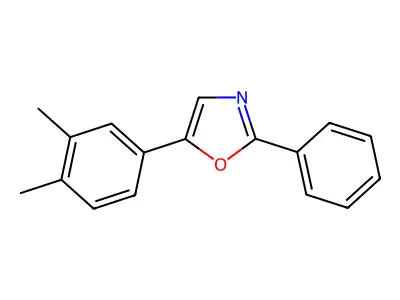 Oxazole, 5-(3,4-dimethylphenyl)-2-phenyl- structure