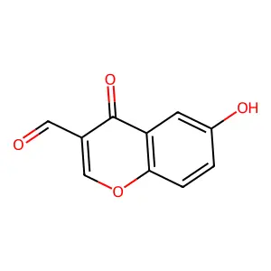 6-Hydroxy-4-oxochromene-3-carbaldehyde structure
