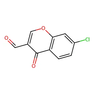 7-Chloro-4-oxo-4H-1-benzopyran-3-carboxaldehyde structure