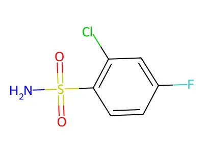 2-Chloro-4-fluorobenzenesulfonamide structure