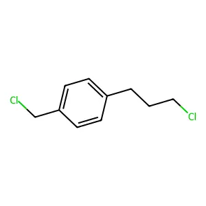 Benzene, 1-(chloromethyl)-4-(3-chloropropyl)- structure
