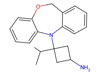 3-Azetidinamine, 1-(6,11-dihydro-5H-dibenz(b,e)oxepin-11-yl)-N-(1-methylethyl)- structure