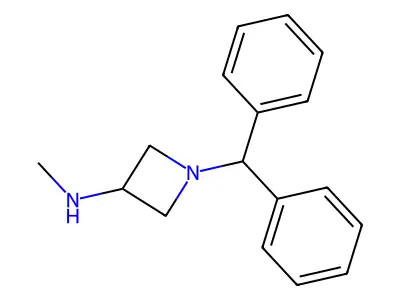 1-(二苯甲基)-N-甲基氮杂环丁-3-胺 structure