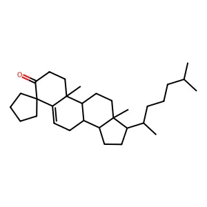 10',13'-dimethyl-17'-(6-methylheptan-2-yl)-1',7',8',9',10',11',12',13',14',15',16',17'-dodecahydrospiro[cyclopentane-1,4'-cyclopenta[a]phenanthren]-3'(2'H)-one structure