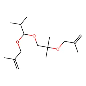 2,5,5,11-Tetramethyl-8-isopropyl-4,7,9-trioxa-1,11-dodecadiene structure