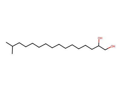 15-Methyl-1,2-hexadecanediol structure