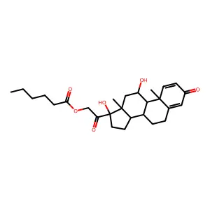 Prednisolone caproate structure