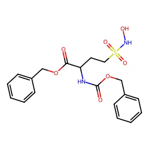 Benzyl 4-(hydroxysulfamoyl)-2-phenylmethoxycarbonylamino-butanoate structure