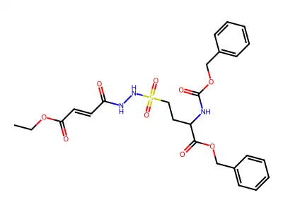 benzyl 4-[[[(E)-4-ethoxy-4-oxobut-2-enoyl]amino]sulfamoyl]-2 structure