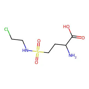 2-Amino-4-[(2-chloroethyl)sulfamoyl]butanoic acid structure
