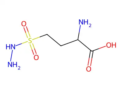 2-Amino-4-(hydrazinesulfonyl)butanoic acid structure