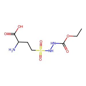 2-Amino-4-[(ethoxycarbonylamino)sulfamoyl]butanoic acid structure