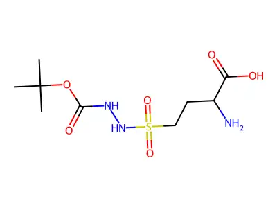 2-Amino-4-[2-(tert-butoxycarbonyl)hydrazinesulfonyl]butanoic acid structure