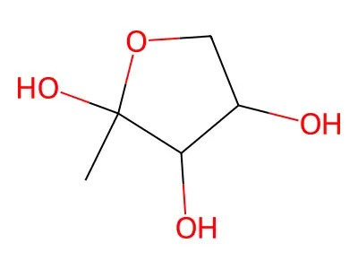 2-Methyloxolane-2,3,4-triol structure