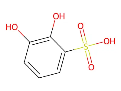 2,3-Dihydroxybenzenesulfonic acid structure